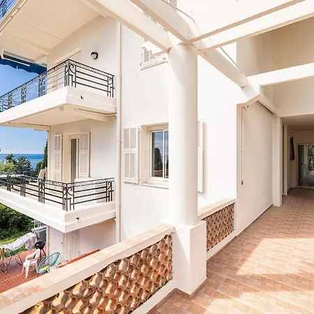 Bellochio - 2bdr With Sea View - Ac - Parking Appartement Menton